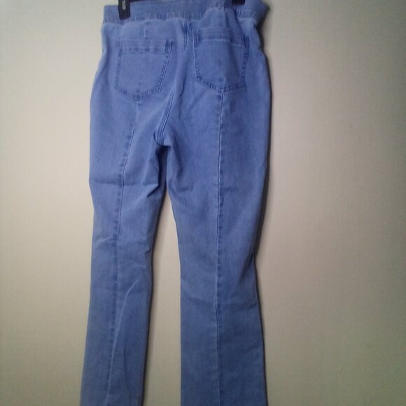 Nic + Zoe jeans 10 Women Demi Boot Pull On Elastic Waist Light Wash Blue - Picture 5 of 14